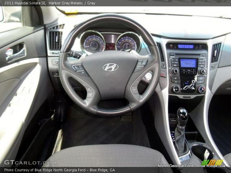 Harbor Gray Metallic / Gray 2011 Hyundai Sonata SE