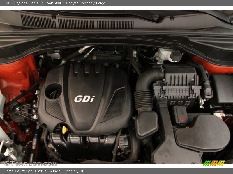 Canyon Copper / Beige 2013 Hyundai Santa Fe Sport AWD