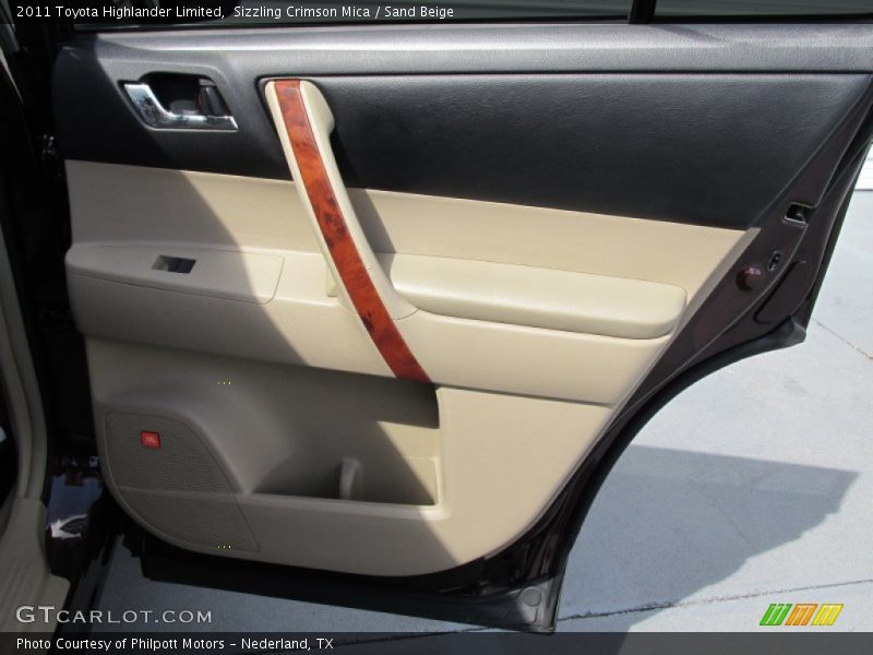 Sizzling Crimson Mica / Sand Beige 2011 Toyota Highlander Limited