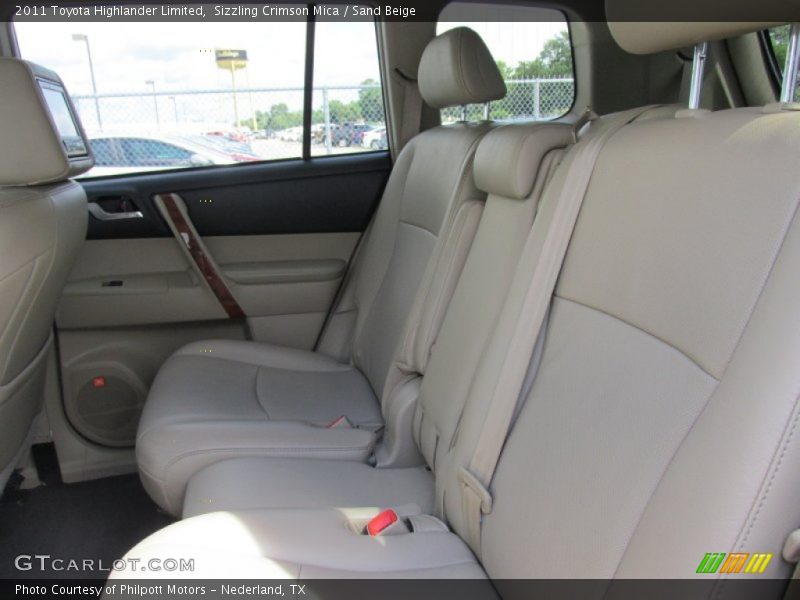 Sizzling Crimson Mica / Sand Beige 2011 Toyota Highlander Limited
