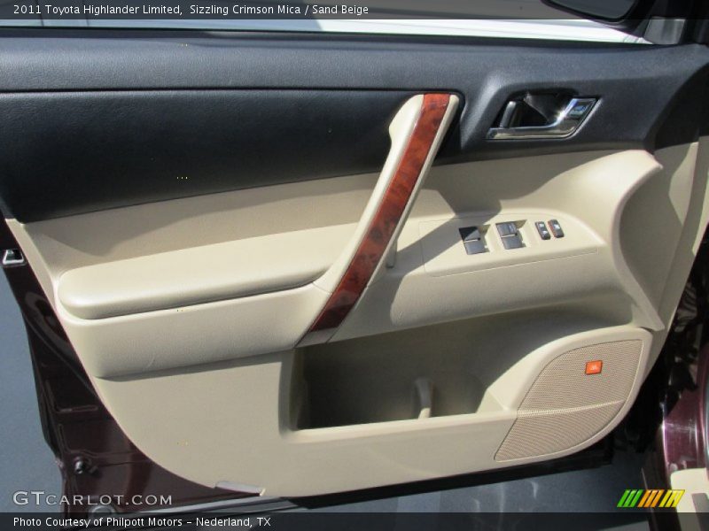 Sizzling Crimson Mica / Sand Beige 2011 Toyota Highlander Limited