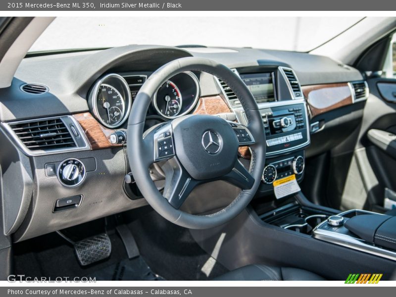 Iridium Silver Metallic / Black 2015 Mercedes-Benz ML 350