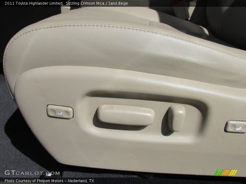Sizzling Crimson Mica / Sand Beige 2011 Toyota Highlander Limited