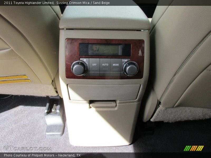 Sizzling Crimson Mica / Sand Beige 2011 Toyota Highlander Limited