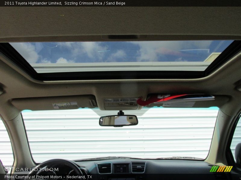 Sizzling Crimson Mica / Sand Beige 2011 Toyota Highlander Limited