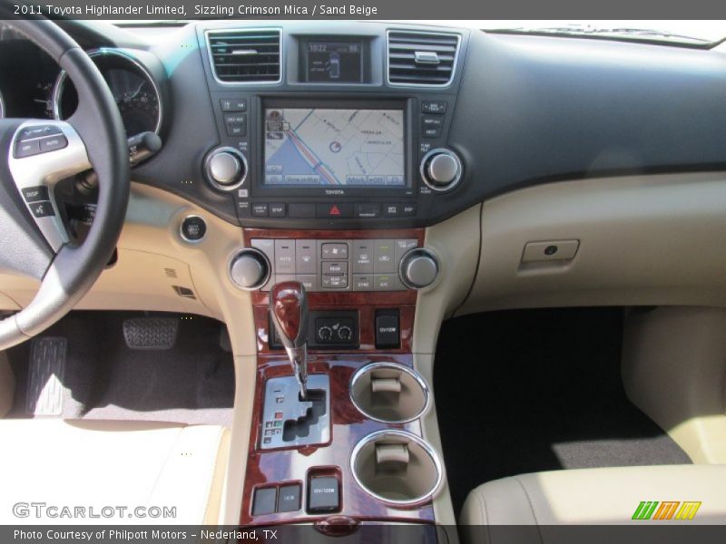 Sizzling Crimson Mica / Sand Beige 2011 Toyota Highlander Limited