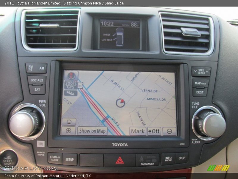 Sizzling Crimson Mica / Sand Beige 2011 Toyota Highlander Limited