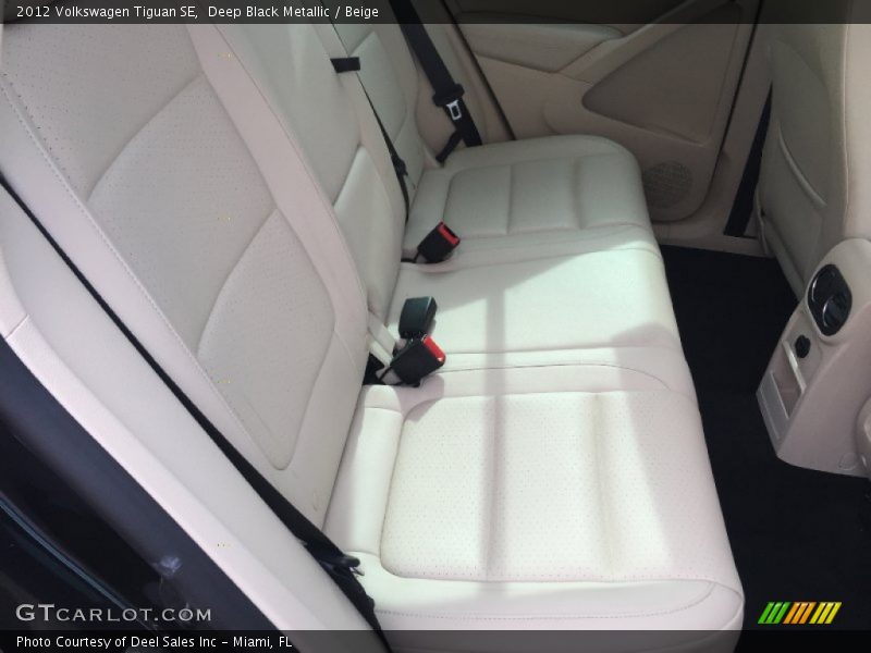 Deep Black Metallic / Beige 2012 Volkswagen Tiguan SE