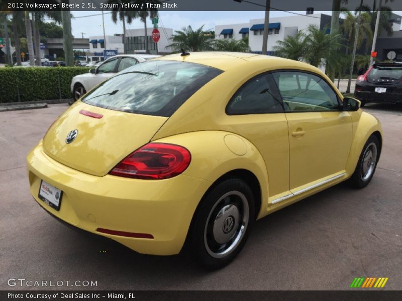 Saturn Yellow / Titan Black 2012 Volkswagen Beetle 2.5L