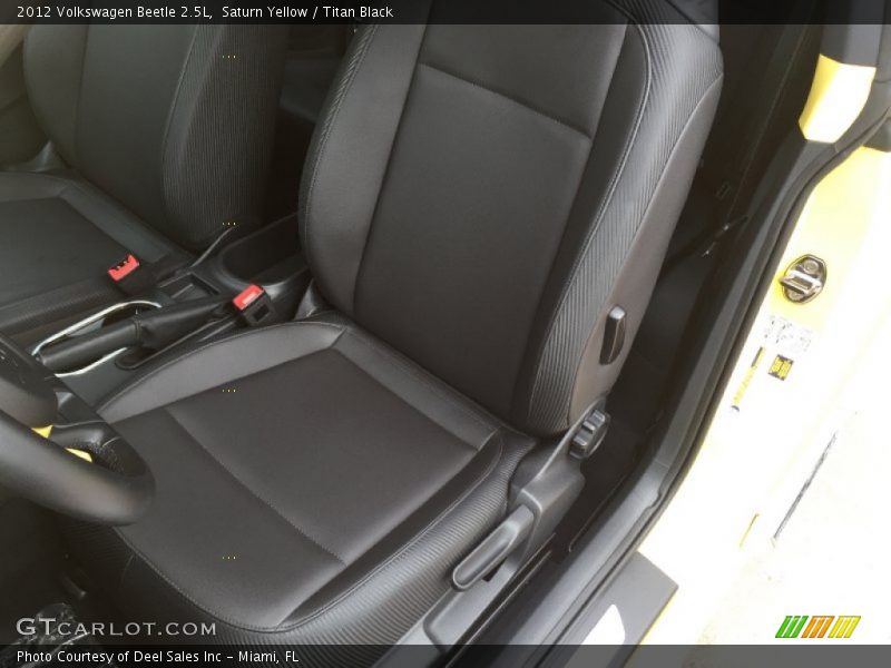 Saturn Yellow / Titan Black 2012 Volkswagen Beetle 2.5L