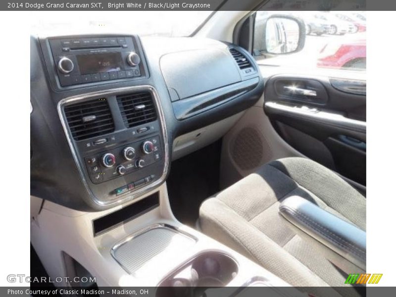 Bright White / Black/Light Graystone 2014 Dodge Grand Caravan SXT