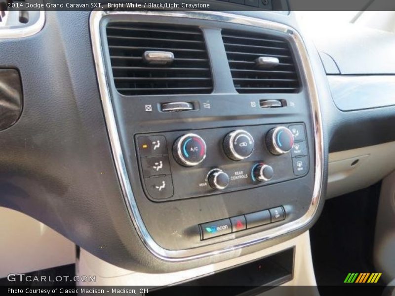 Bright White / Black/Light Graystone 2014 Dodge Grand Caravan SXT