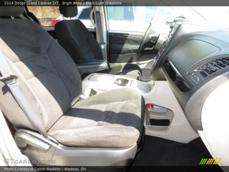 Bright White / Black/Light Graystone 2014 Dodge Grand Caravan SXT