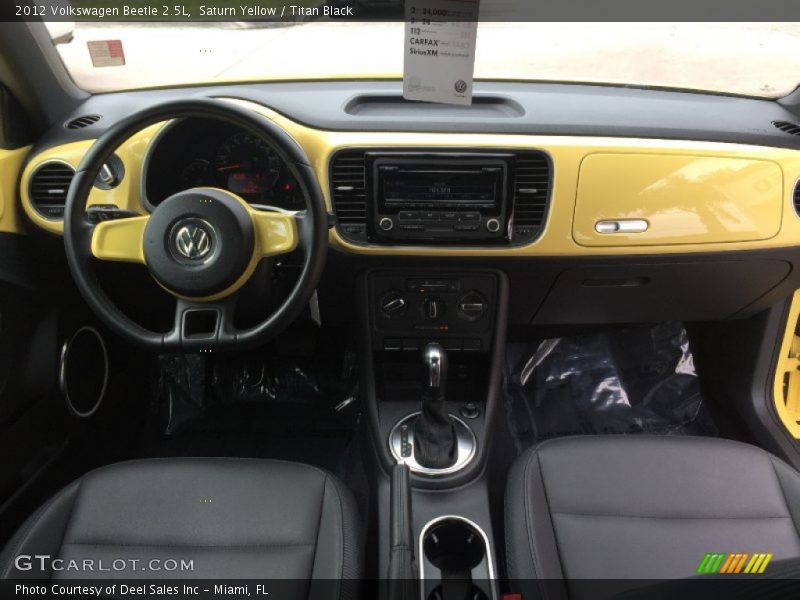 Saturn Yellow / Titan Black 2012 Volkswagen Beetle 2.5L