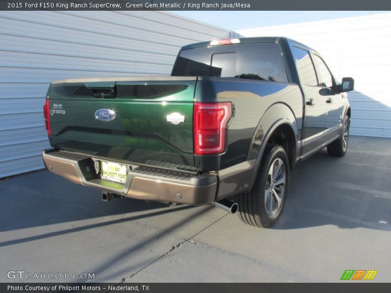 Green Gem Metallic / King Ranch Java/Mesa 2015 Ford F150 King Ranch SuperCrew