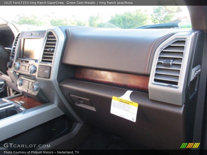 Green Gem Metallic / King Ranch Java/Mesa 2015 Ford F150 King Ranch SuperCrew