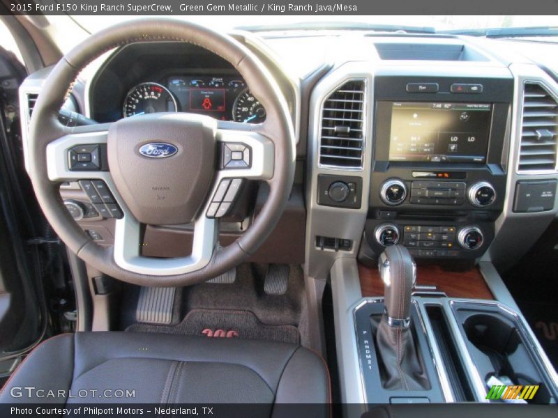 Green Gem Metallic / King Ranch Java/Mesa 2015 Ford F150 King Ranch SuperCrew