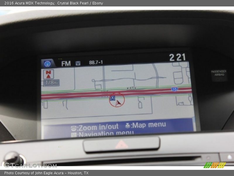 Crystal Black Pearl / Ebony 2016 Acura MDX Technology