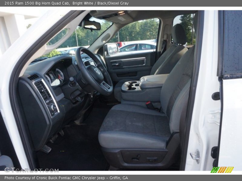 Bright White / Black/Diesel Gray 2015 Ram 1500 Big Horn Quad Cab