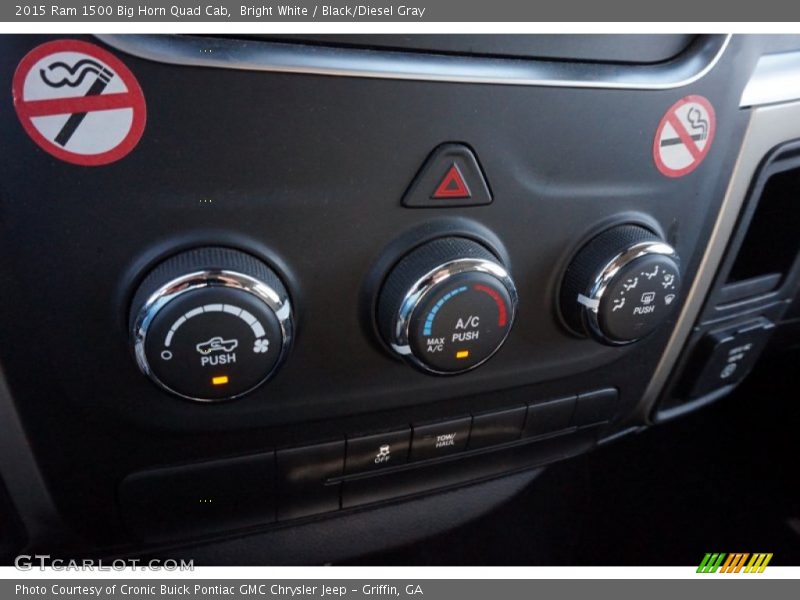 Bright White / Black/Diesel Gray 2015 Ram 1500 Big Horn Quad Cab