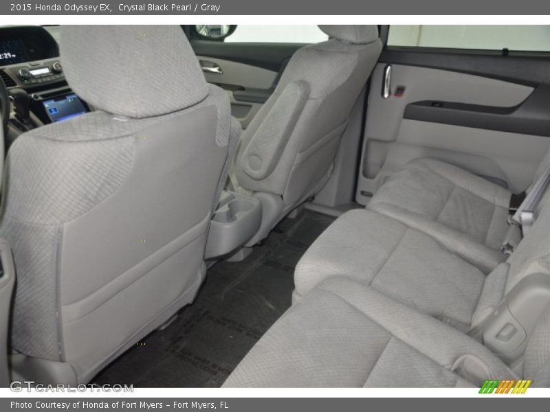 Crystal Black Pearl / Gray 2015 Honda Odyssey EX