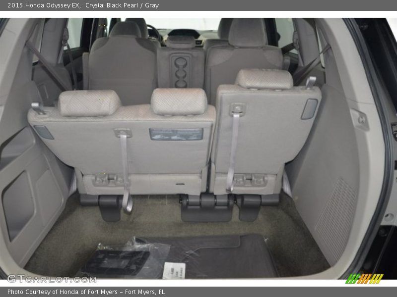 Crystal Black Pearl / Gray 2015 Honda Odyssey EX