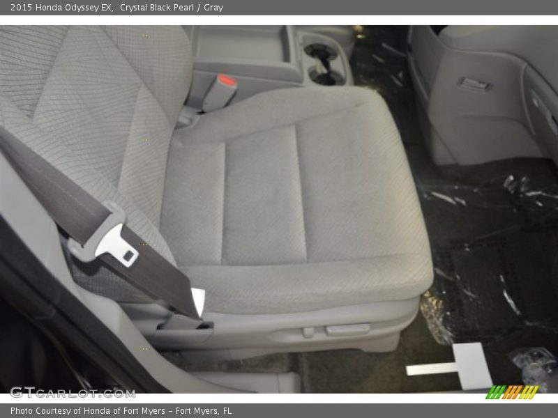 Crystal Black Pearl / Gray 2015 Honda Odyssey EX