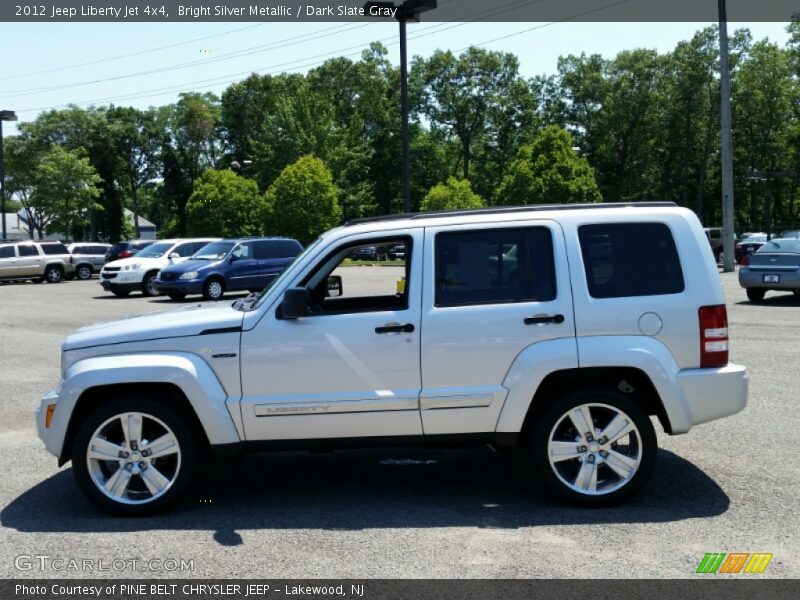 Bright Silver Metallic / Dark Slate Gray 2012 Jeep Liberty Jet 4x4