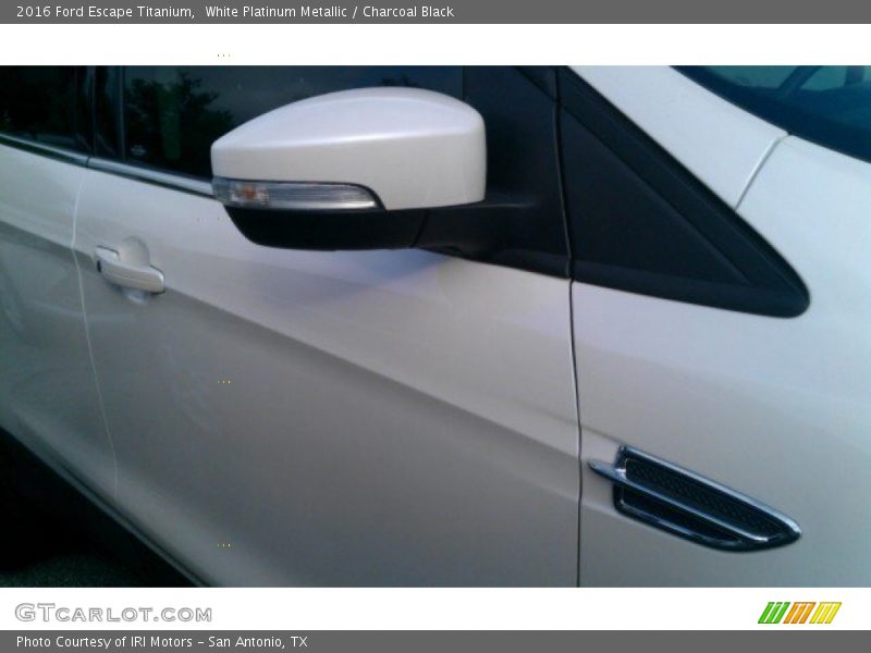 White Platinum Metallic / Charcoal Black 2016 Ford Escape Titanium