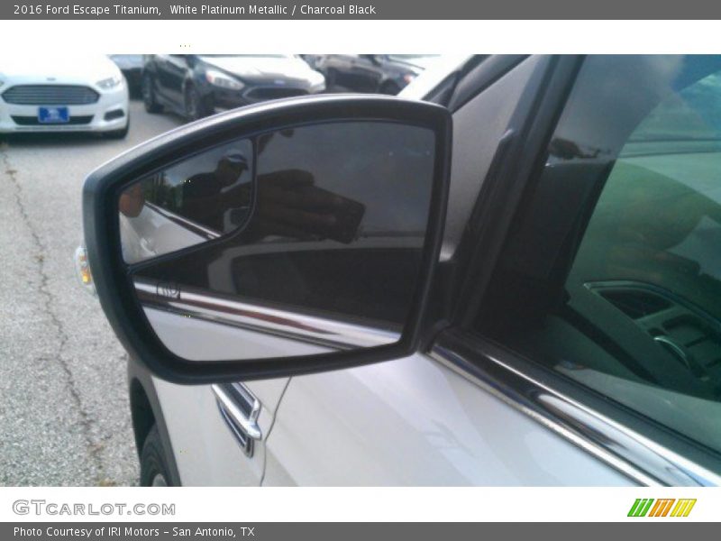 White Platinum Metallic / Charcoal Black 2016 Ford Escape Titanium