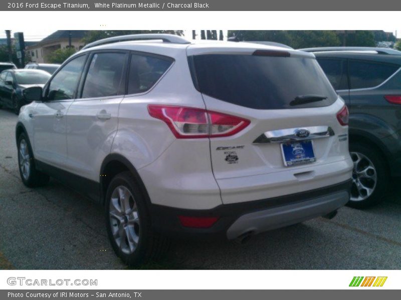 White Platinum Metallic / Charcoal Black 2016 Ford Escape Titanium