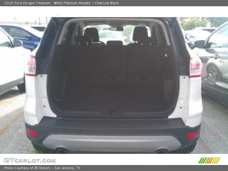 White Platinum Metallic / Charcoal Black 2016 Ford Escape Titanium