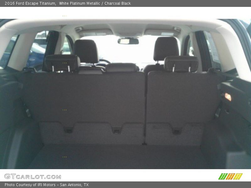 White Platinum Metallic / Charcoal Black 2016 Ford Escape Titanium