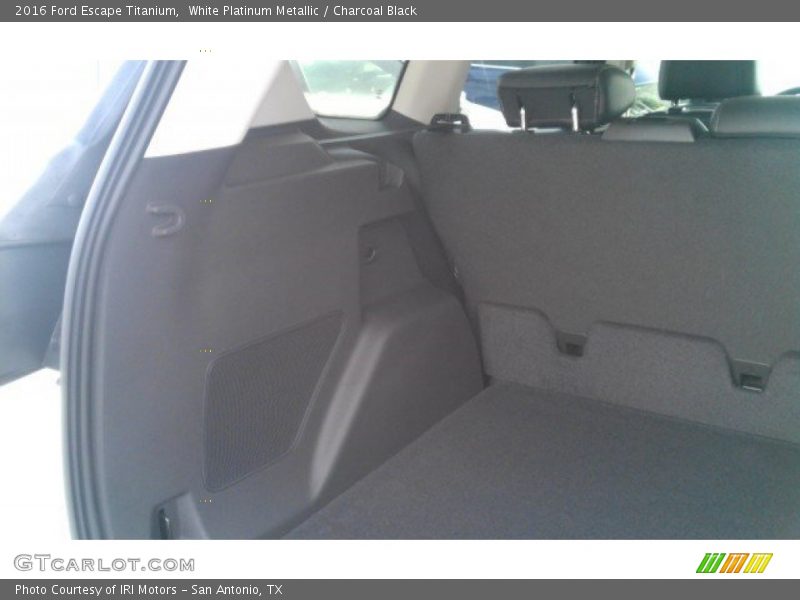 White Platinum Metallic / Charcoal Black 2016 Ford Escape Titanium