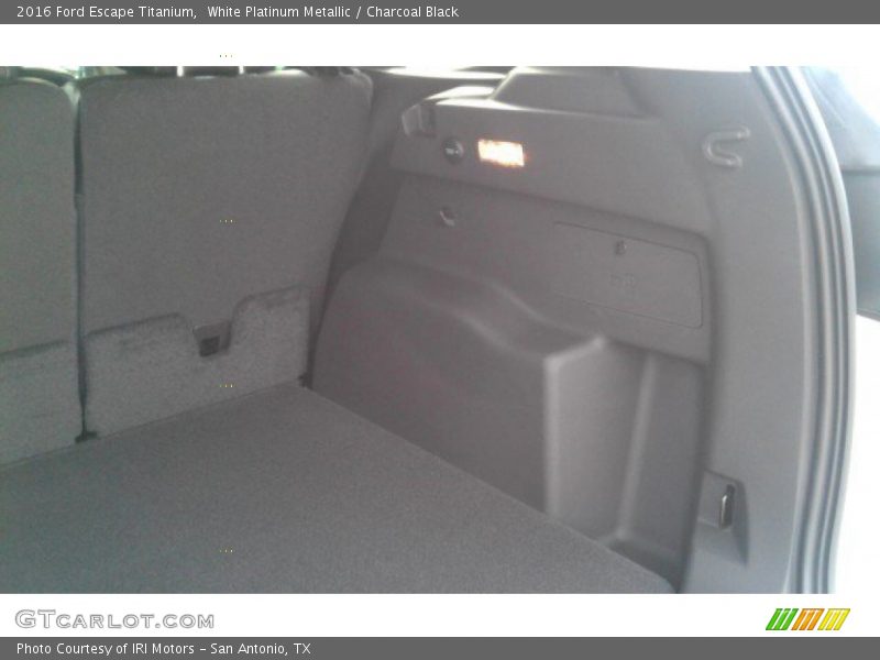 White Platinum Metallic / Charcoal Black 2016 Ford Escape Titanium