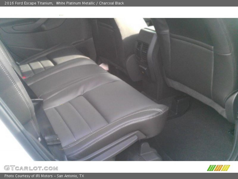 White Platinum Metallic / Charcoal Black 2016 Ford Escape Titanium