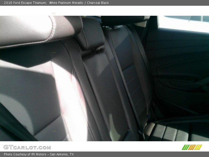 White Platinum Metallic / Charcoal Black 2016 Ford Escape Titanium