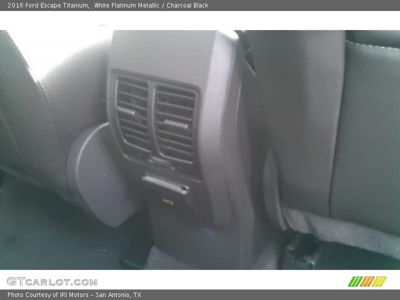 White Platinum Metallic / Charcoal Black 2016 Ford Escape Titanium