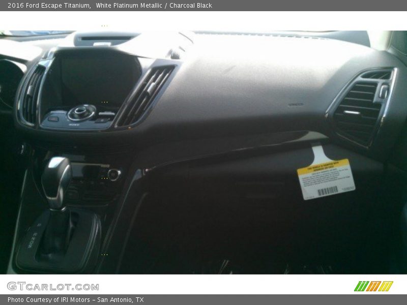 White Platinum Metallic / Charcoal Black 2016 Ford Escape Titanium