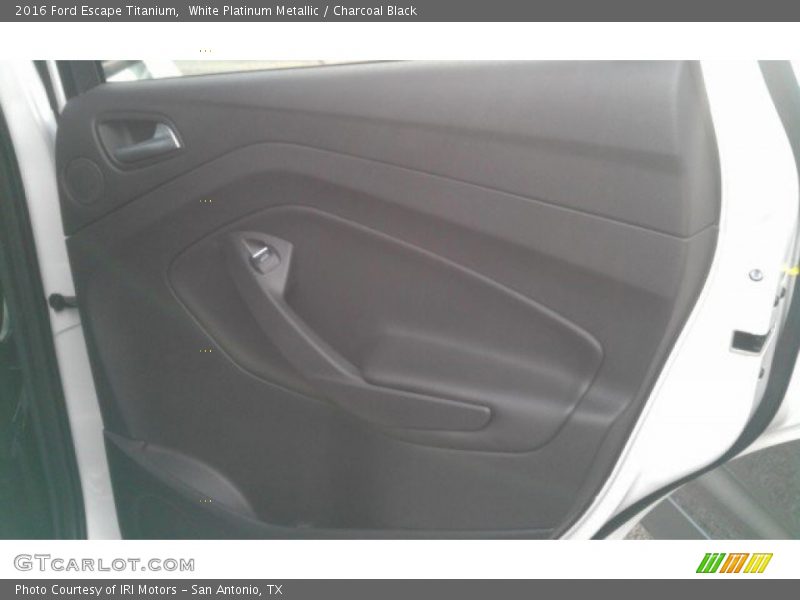 White Platinum Metallic / Charcoal Black 2016 Ford Escape Titanium