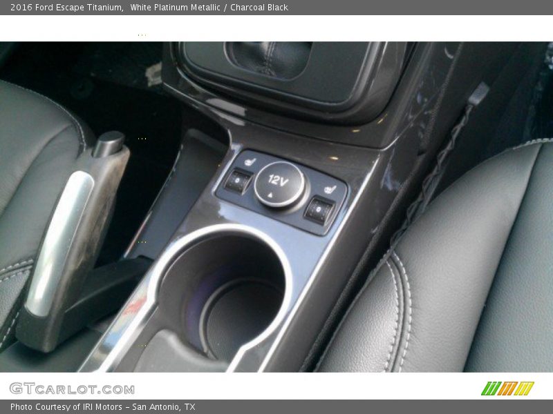White Platinum Metallic / Charcoal Black 2016 Ford Escape Titanium