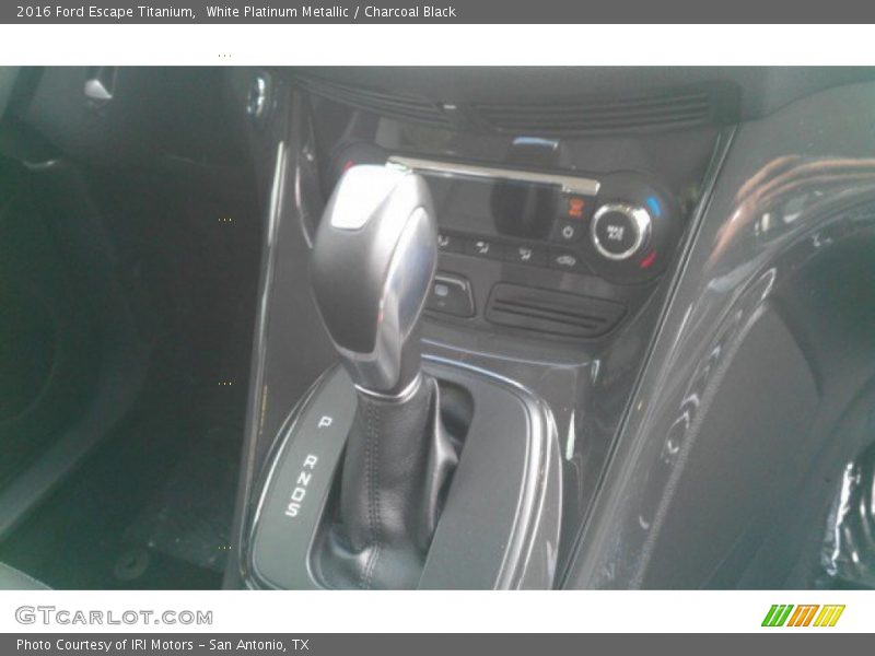 White Platinum Metallic / Charcoal Black 2016 Ford Escape Titanium