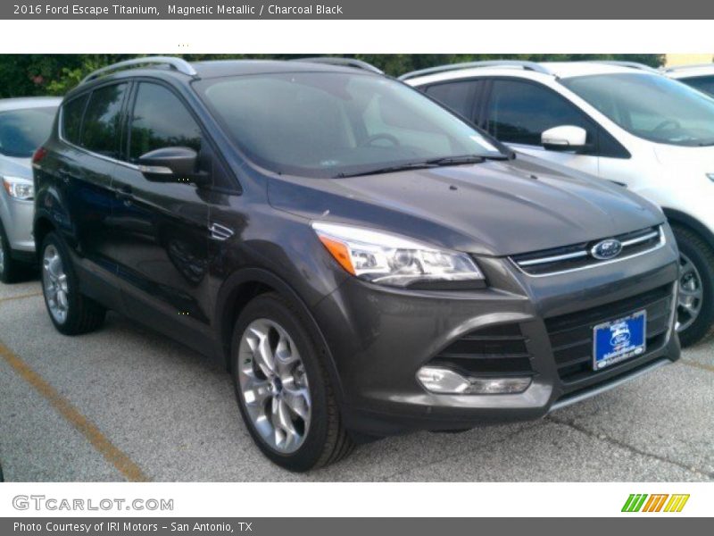 Magnetic Metallic / Charcoal Black 2016 Ford Escape Titanium