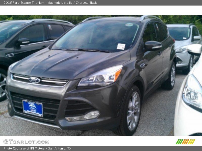 Magnetic Metallic / Charcoal Black 2016 Ford Escape Titanium