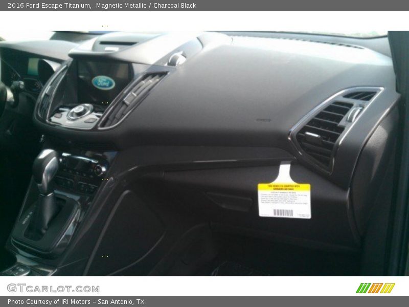 Magnetic Metallic / Charcoal Black 2016 Ford Escape Titanium