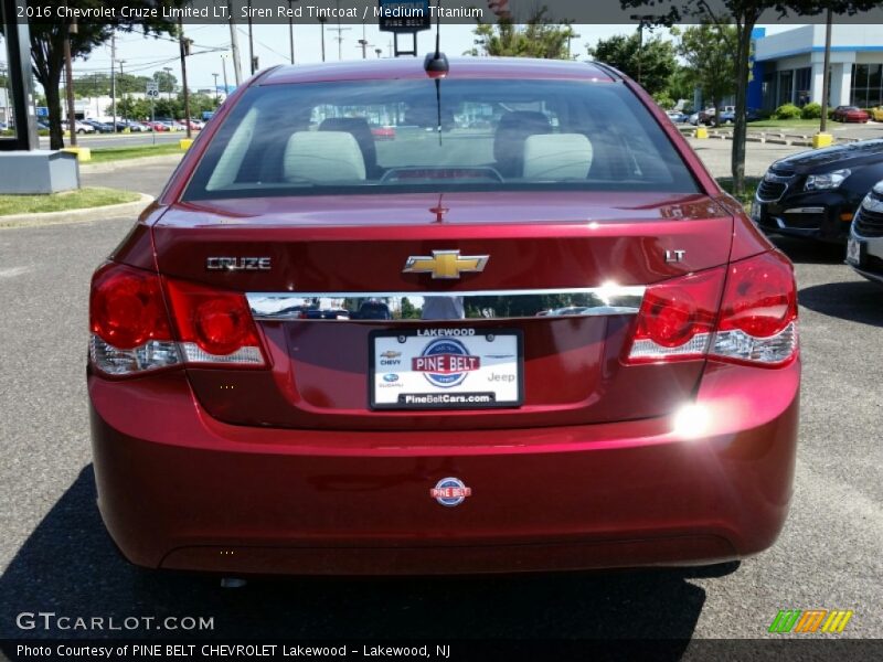 Siren Red Tintcoat / Medium Titanium 2016 Chevrolet Cruze Limited LT
