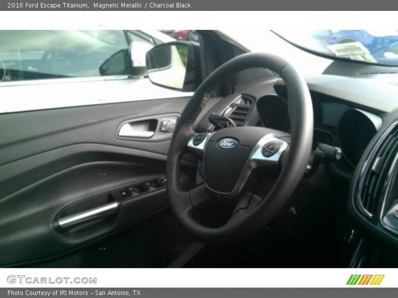 Magnetic Metallic / Charcoal Black 2016 Ford Escape Titanium