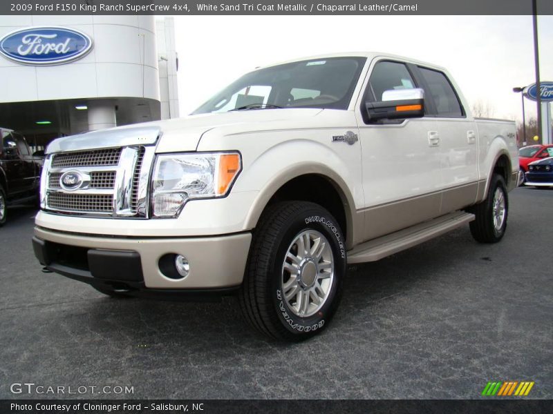 White Sand Tri Coat Metallic / Chaparral Leather/Camel 2009 Ford F150 King Ranch SuperCrew 4x4