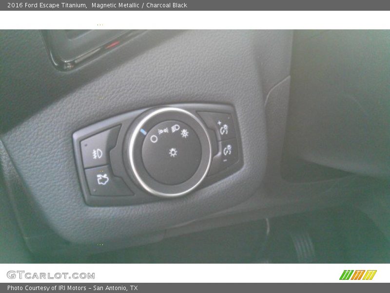 Magnetic Metallic / Charcoal Black 2016 Ford Escape Titanium