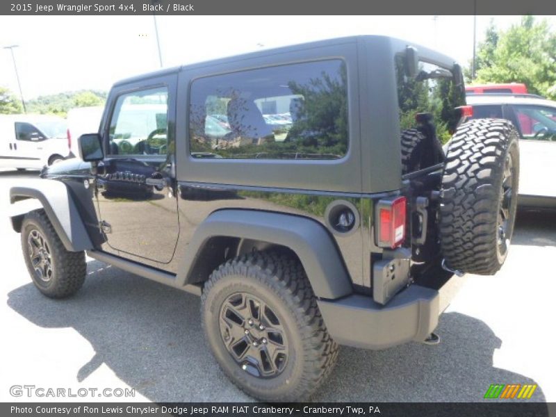 Black / Black 2015 Jeep Wrangler Sport 4x4